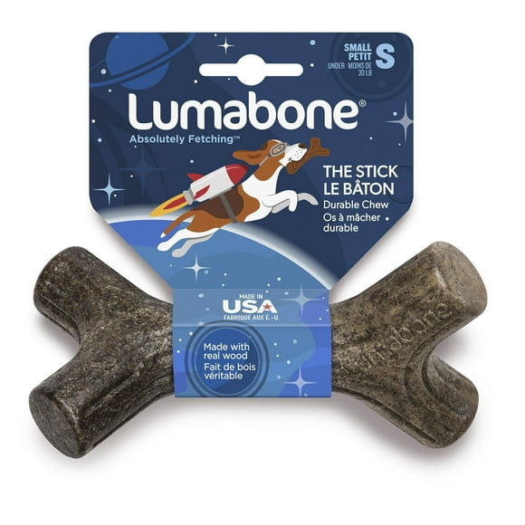 Lumabone jouet à mâcher pour chiens en forme de bâton, petit