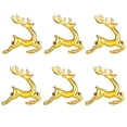 thumbnail image 3 of Uehgn 6Pcs Enamel Christmas Napkin Rings Elegant Xmas Tree Reindeer Snowflake Napkin Holders Christmas Wedding Party Table Decor, 3 of 4