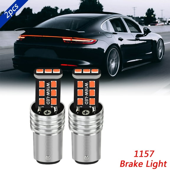 Obndvu 2pcs 1157 Red LED Brake Stop Tail Light Bulbs for Suzuki Kizashi 2010-2013 Super Bright