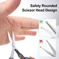 thumbnail image 4 of MOAMUN 4Pcs Mini Folding Scissors, Portable Stainless Steel Travel Small Scissors, Safety Foldable Pocket Badge Scissors All Purpose with 4 Keychains for Nurse Accessories, Office, Craft, Sewing, 4 of 7