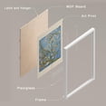 thumbnail image 4 of PixonSign Framed Canvas Print Wall Art Set - Van Gogh Variety Floral Botanical Landscape Posters - Gallery Set of 9 Geometric Abstract Artistic Art Paintings Wall Décor for Rooms - White, 4 of 5
