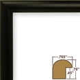 thumbnail image 2 of Craig Frames Bullnose Contemporary Black Composite Picture Frame, 2 of 5