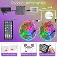 thumbnail image 4 of 20m Led Lights Bluetooth Rgb Lights Led Tape Lights With 44-keys Remote Music Sync Colour Changing Led Mood Strip, 4 of 5