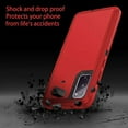 thumbnail image 5 of Samsung Galaxy S20 Heavy Duty Case, Military Grade Hard Protection, Shatter Resistant, 3 Layer Rubber Compatible for Galaxy S20, Red - By Entronix, 5 of 5