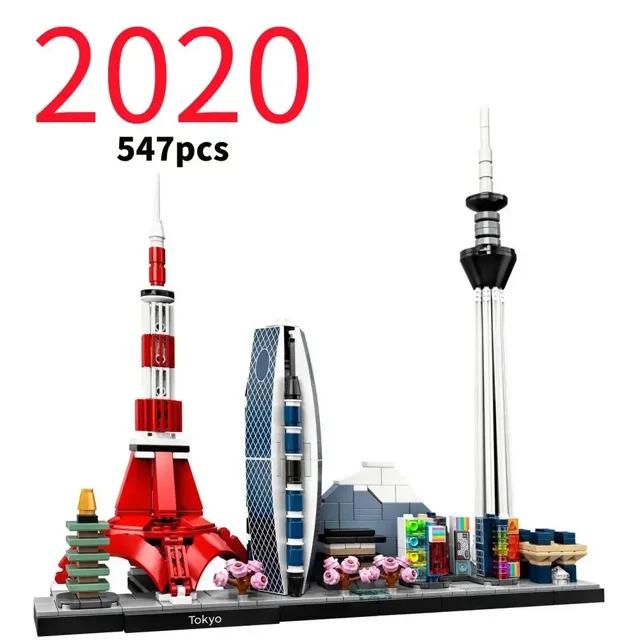 LEGP 2016-2022 Ensemble de Collection de Blocs de Construction Skylines d'Architecture, Ensemble de Modèle d'Architecture de Collection pour Adultes,21051