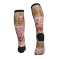thumbnail image 4 of Compression Socks for Women and Men - Pink Lotus Compression Socks Circulation for Workout, 4 of 8