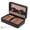 Black, variant on NFTIGB Cedar Wood Portable Travel Outdoor Humidor Case Cigar Holder Storage Box, 4 Cigars Capacity, Ostrich Texture (8.07 x 5.12 x 2.76 inches / 20.5 x 13 x 7 cm)