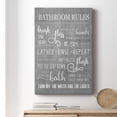 thumbnail image 6 of Neutral Bathroom Rules Premium Gallery Wrapped Canvas - Ready to Hang, 6 of 9