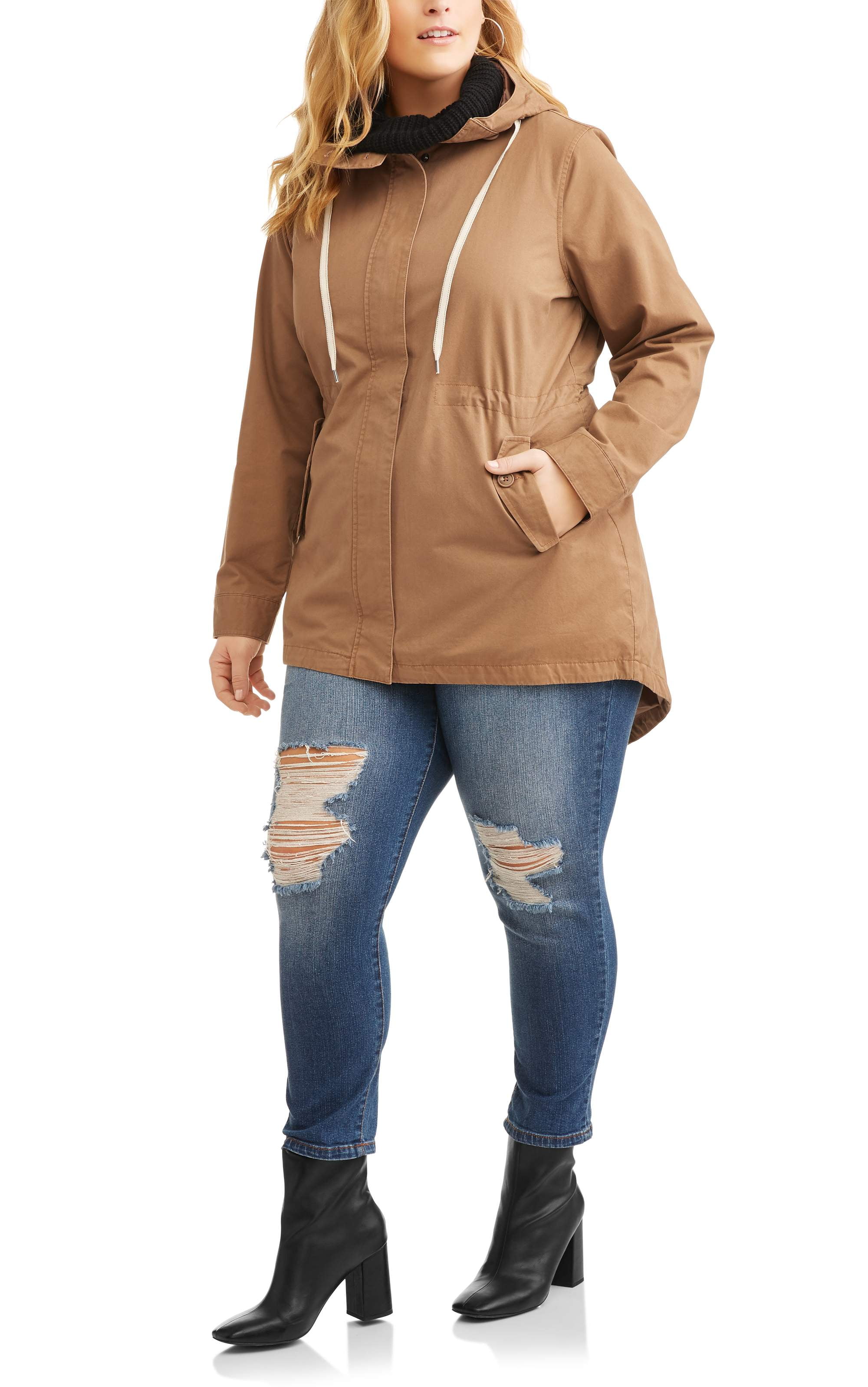 walmart women's plus size coats