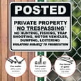thumbnail image 4 of Posted Private Property Sign, No Trespassing Sign,, 4 of 8