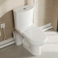 thumbnail image 2 of 2-Piece Macerating Toilet with 700W Macerator Pump 1.0/1.28 GPF Dual Flush Elongated Toilet in White, Seat Included  DV-2F295ZH005, 2 of 15
