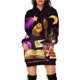 thumbnail image 2 of Mini vestido suelto de moda con capucha y manga larga para mujer con estampado de Halloween Pompotops  hdfakjf9125, 2 of 5