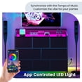 thumbnail image 5 of CONCETTA LED TV Stand Dresser, Fits TVs up to 45 Inches, LED Lights & Power Outlet, 8 Fabric Drawers Storage for Bedroom Living Room, Black, 5 of 9