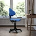 thumbnail image 2 of Flash Furniture Whitney Blue Fabric Swivel Ergonomic Task Office Chair, 2 of 12