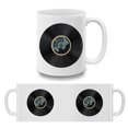 thumbnail image 4 of WIRESTER 11oz 325ml Ceramic Tea Cup Coffee Mug With Handgrip For Gift, Birthday, Anniversary, Christmas - Black Cat Yowl Yowl Records, 4 of 7