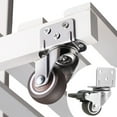 thumbnail image 3 of 4 Pcs Heavy Duty Furniture Castors,Durable Sturdy L-Shaped Soft Rubber Premium Locking Caster for Moving Furniture Chair Workbench, 3 of 11