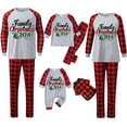 thumbnail image 4 of Nmnitkp Christmas Pajamas for Family Add Festive Atmosphere Family Christmas Pajamas Matching Sets PJ's Sleepwear Printed Top and Plaid Pants with Pockets Family Christmas Pajamas Matching Sets, 4 of 4