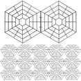 thumbnail image 2 of KAKOWELY fish protective net 30PCS Practical Six Angle Fish Protectors Fish Pond Nets Plastic Fish Guards11.81"X11.81"X0.08", 2 of 4