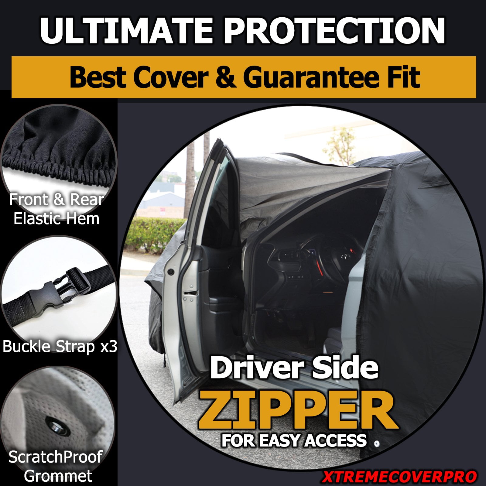 XTREMECOVERPRO Lincoln MKZ Car Cover (2013-2020) - Pro Series, Black, 100% Breathable