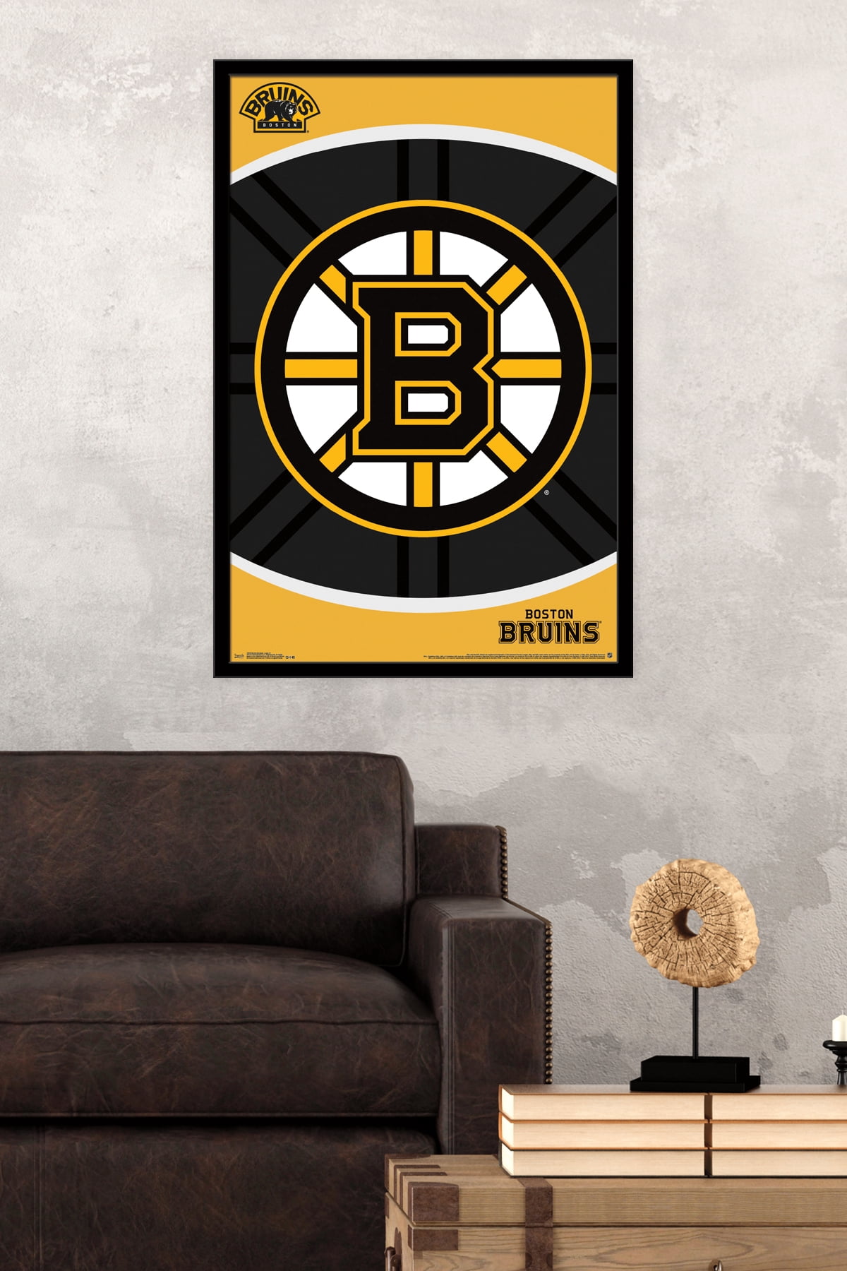 NHL Boston Bruins - Logo 14 Wall Poster, 22.375" x 34", Framed