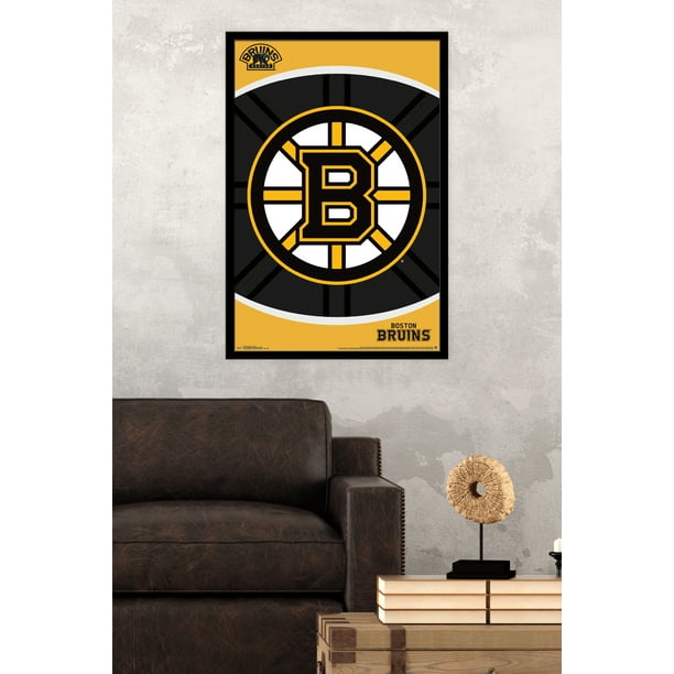 NHL Boston Bruins Logo 14 Poster, x Framed - Walmart.com