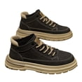 thumbnail image 5 of Men's High Quality Non-Slip s - Farming, Lace-Up Short Boots Suitable for Outdoor,& Casual Use - Durable & Comfortable Workwear Footwear British Style Ankle Boots with PVC Sole,, 5 of 5