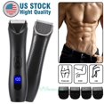 YTBW Men'S Pubic Hair Trimmer Groin Electric Ball Body Shaver With Led