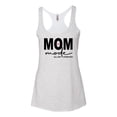 thumbnail image 2 of Wild Bobby, Mom Mode All Day Everyday Mother's Day Tri-Blend Racerback Tank Top, Heather White, Medium, 2 of 6
