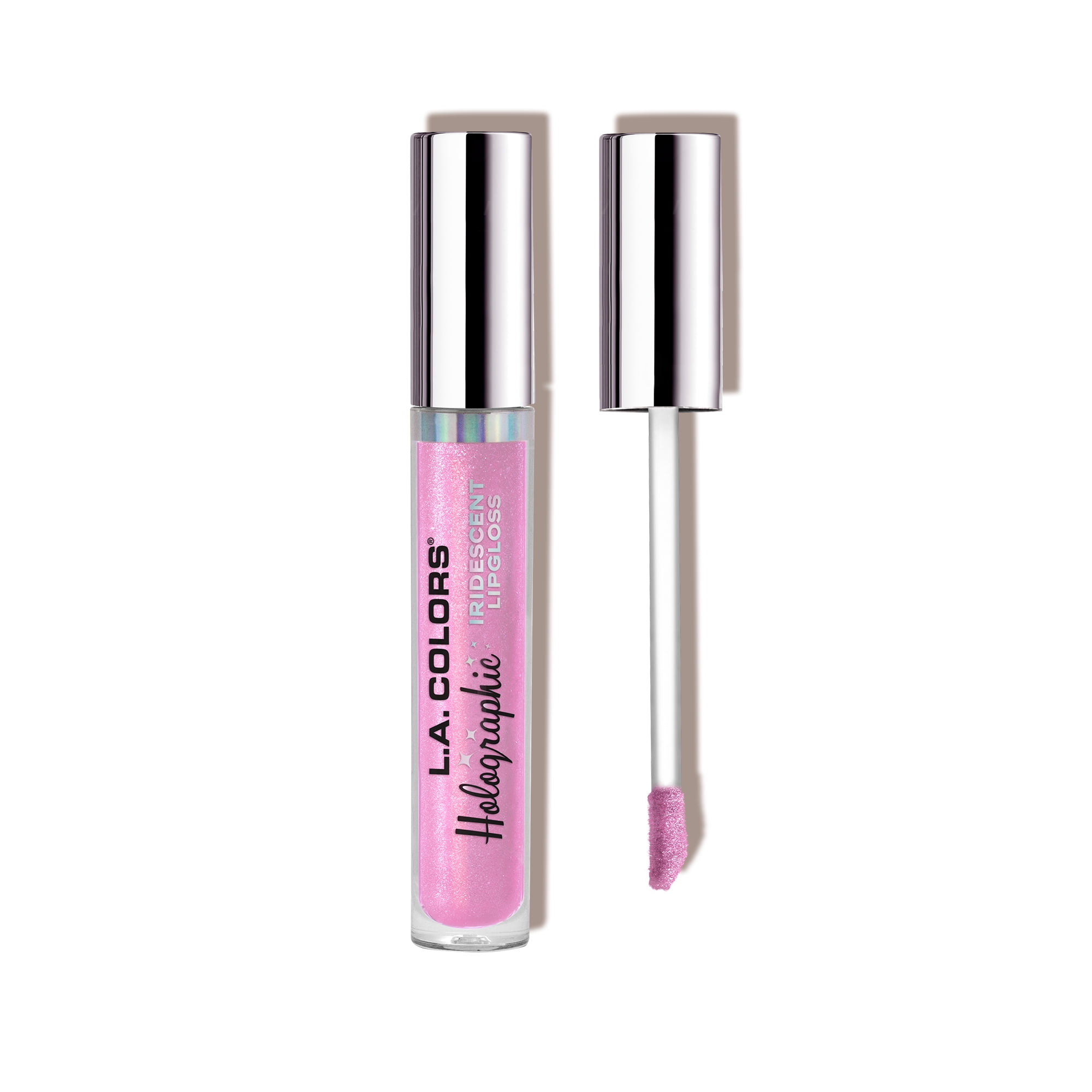 (3 pack) L.A. COLORS Moisturizing High Shine Holographic Shimmer Lip-gloss, Sugared, 0.14 fl oz