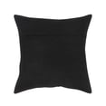 thumbnail image 4 of Pasargad Home Safari Checkered Black Cowhide 17 Inch Decorative Throw Pillow, 4 of 5