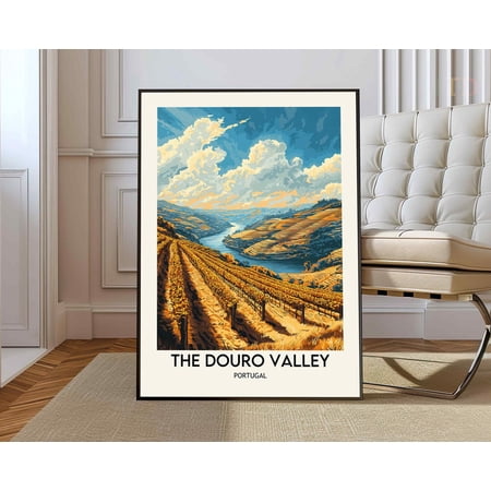 Douro Valley Portugal Poster, Unframed Paper Poster 8x10in