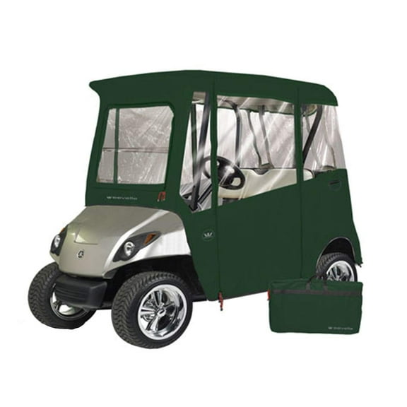 Greenline 2 Passenger Yamaha Drive Golf Cart Enclosure by Eevelle, Heavy Duty Vinyl Backed 300D
