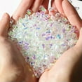 thumbnail image 2 of U8MO 50pcs 8x6mm Teardrop Crystal Glass Pendants Loose Beads Lot for Jewelry Making-Yellow Purple, 2 of 4