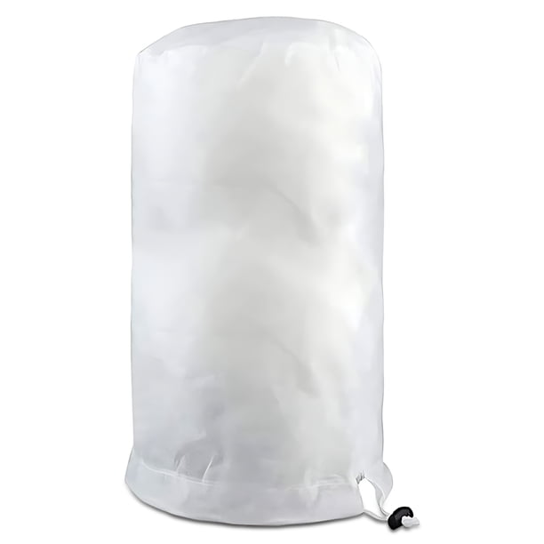 Ounissouiy Bolsa protectora de plantas de invierno reutilizable, suave y transpirable, para cubierta universal de protección contra heladas Jardín y Patio blanco