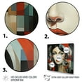 thumbnail image 3 of Designart "Cubism Portrait Inspired by Pablo Picasso III" Fashion Framed Wall Art - Glam Black Woman Abstract Hallway Framed Wall Art Decor, 3 of 6