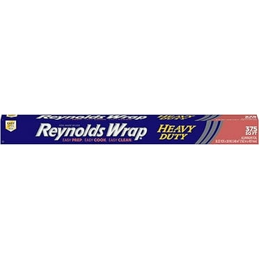 Reynolds Wrap Heavy Duty Aluminum Foil, Heavy Duty Foil Aluminum Roll, Thick Foil for Added Strength, With Easy Open and Close Secure Tab, Extra Wide, 37.5 Sq. Ft.