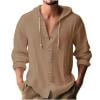 thumbnail image 7 of guisaled Cotton Linen Shirts for Men Long Sleeve Hooded Button Down Casual Blouses Solid Color Casual Vacation Hawaiian Beach Shirts, 7 of 7