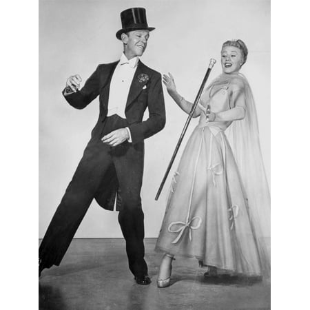 Fred Astaire and Ginger Rogers Dancing Scene from Top Hat Film Print Wall Art By Movie Star