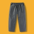 thumbnail image 4 of Glisme Boys Dress Pants For School And Party Elastic Waist Solid Color Formal Comfort Everyday Wear Grey Relaxed Trousers Size 6-7 Years, 4 of 5