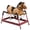 Brown 779, variant on Durable Plush Toddlers Spring Rocking Horse with Realistic Sounds, Brown Wooden Bouncy Ride-On Toy for Kids Ages 3 and Up, 41.5L x 23W x 32.5H Inches