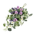 thumbnail image 6 of BLESIYA Front Door Teardrop Wreath Artificial Wreath Swag for Garden Wedding A, 6 of 8