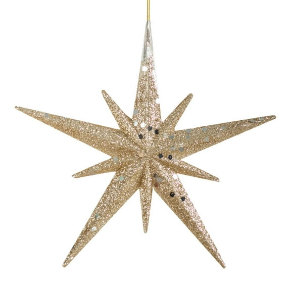 BNNG Bethlehem Star Ornament for Christmas Tree 4.7 inch Plastic Star of Bethleham Ornament Hanging Gift Decor for Xmas Tree Home Wedding Party Decoration Supplies Gifts