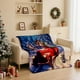 thumbnail image 5 of Manta de Estampado Festivo, Toque de Franela Suave, Cubrecama Ligero de Felpa con Diseño Navideño, 75 x 100 cm para Sofá, Dormitorio, Decoración de Vacaciones, 5 of 7