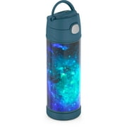 Thermos 16 Oz Stainless Steel Vacuum Insulated Funtainer Bottle with Wide Spout Lid, Galaxy Teal