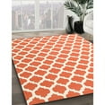 thumbnail image 3 of Ahgly Company Machine Washable Indoor Square Contemporary Deep Peach Orange Area Rugs, 5' Square, 3 of 7