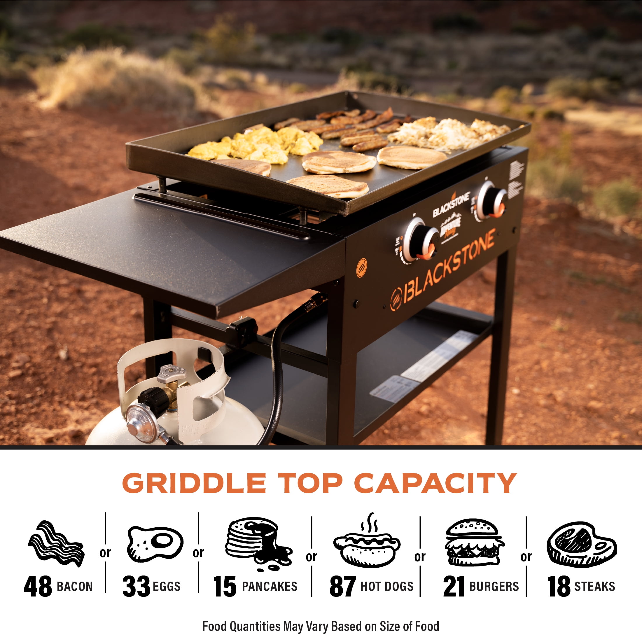 Blackstone 28 in. 2-Burner Propane Gas Griddle (Flat Top Grill) Station in  Black with Hard Cover 1924 - The Home Depot
