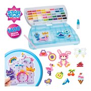 Aquabeads Deluxe Carry Case, Complete Arts & Crafts Bead Kit for Children - over 1,400 beads and deluxe bead storage case