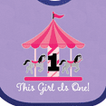thumbnail image 4 of Inktastic 1st Birthday Party Carousel Horse Girls Baby Bib, 4 of 4