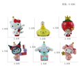 thumbnail image 1 of Conjunto de figuras Kawaii Mini Sanrio, Hello Kitty, Kuromi, dibujos animados, My Melody, Pom, Purin, Pvc, Anime, modelo para decoración de tartas, regalo, 1 of 4
