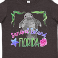 thumbnail image 4 of Inktastic Sanibel Island Florida Cute Swimming Manatee Boys or Girls Toddler T-Shirt, 4 of 5